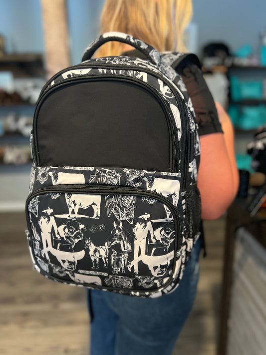 B/W Vintage PackMule Backpack