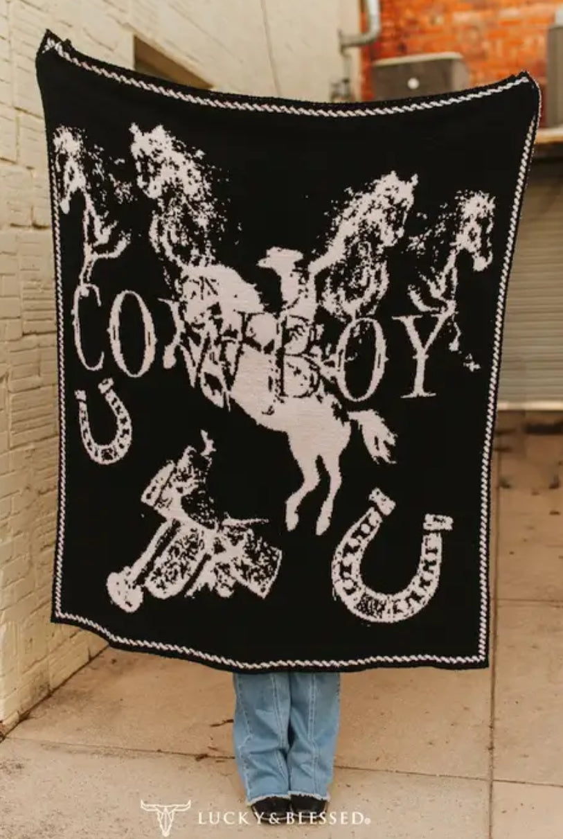 Reversible Cowboy Blanket