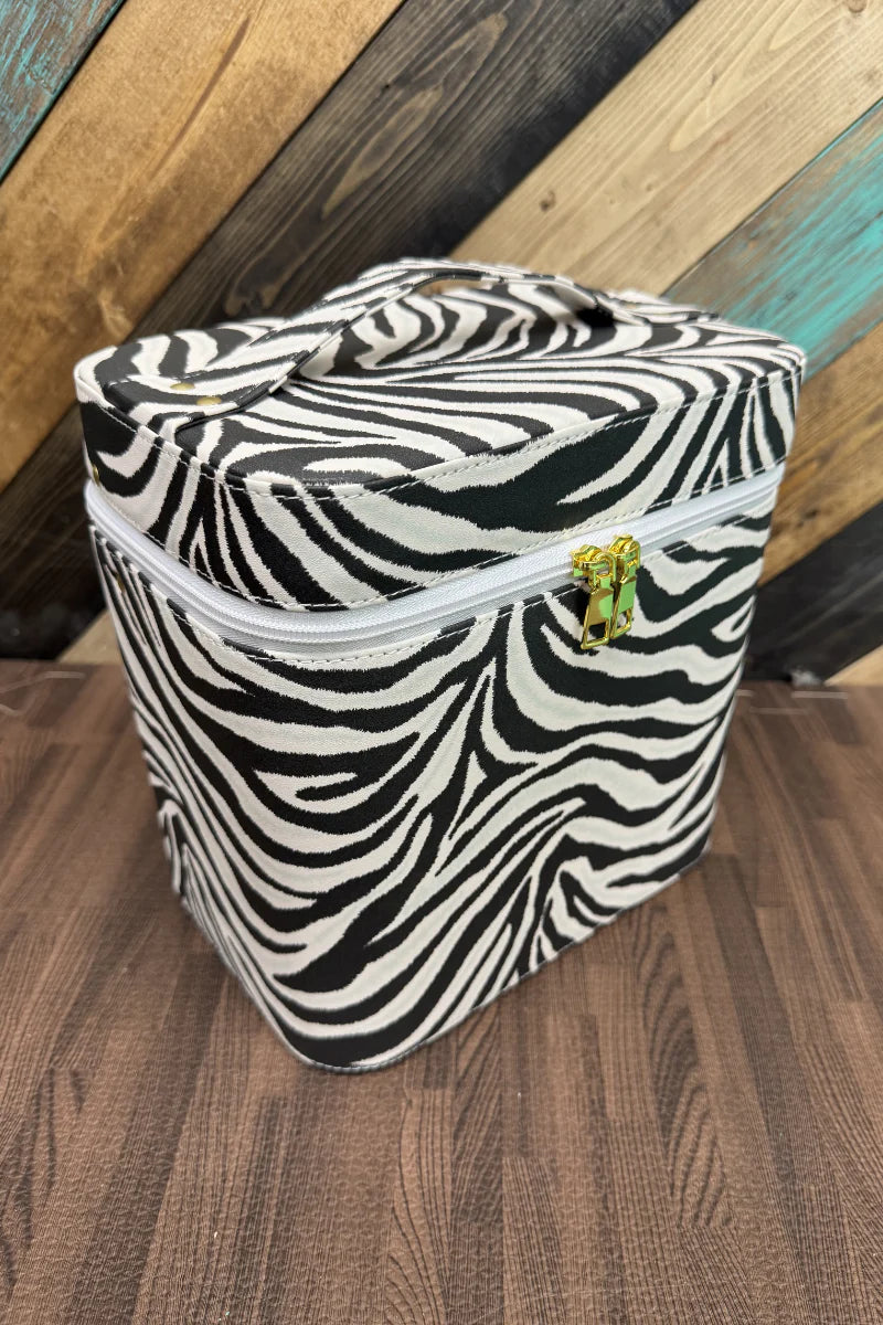 Zebra Western Makeup Box
