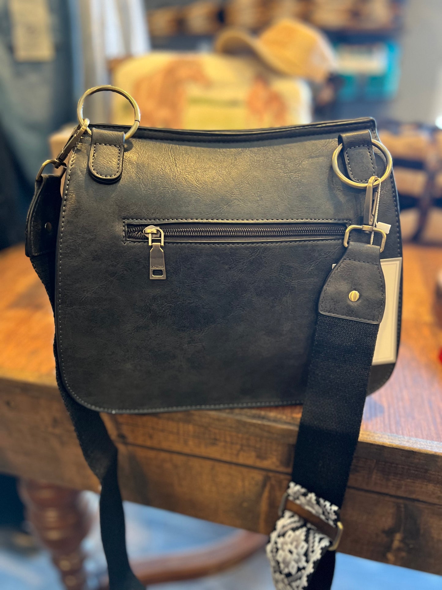 The Poppy Black Crossbody