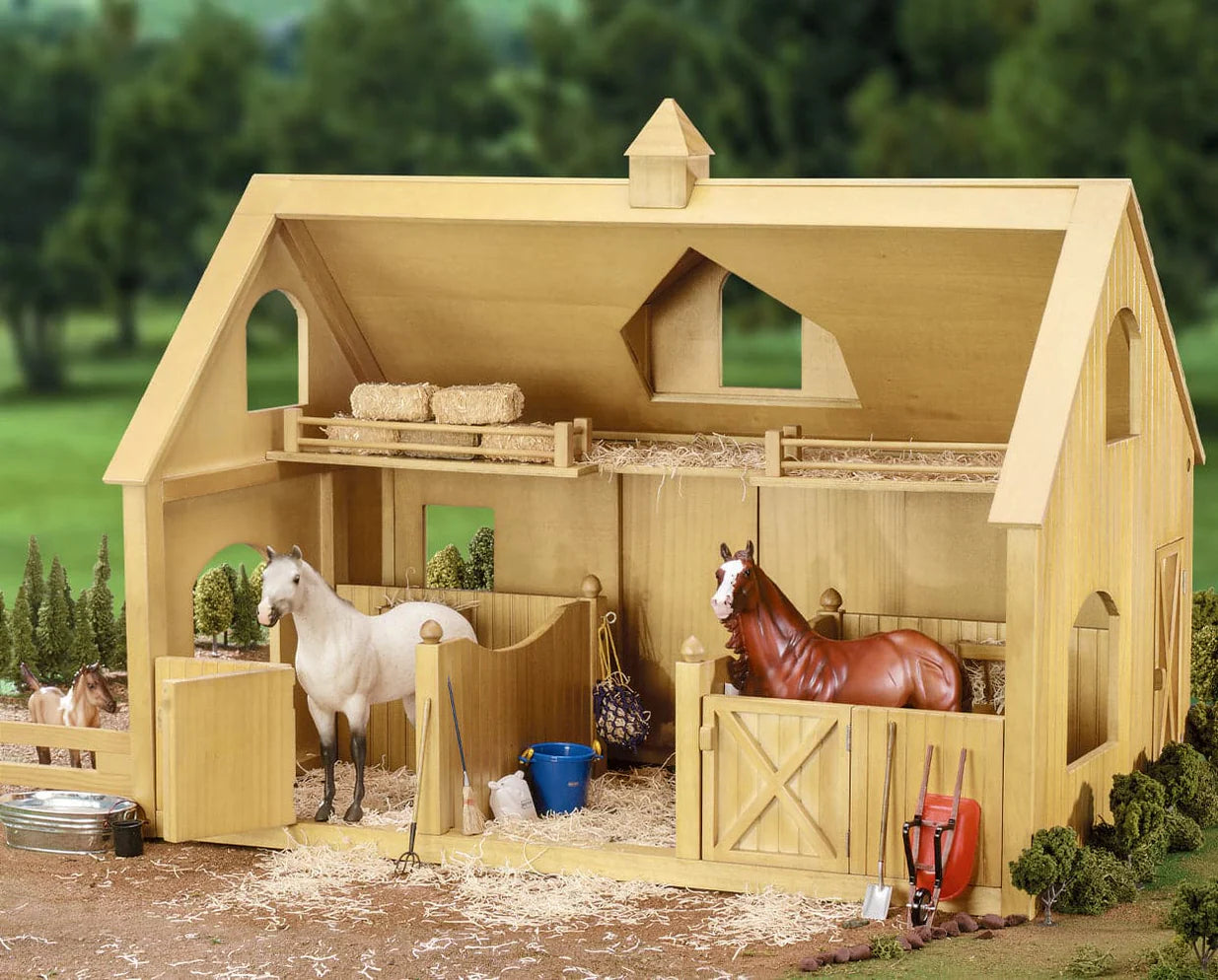 Deluxe Wood Barn with Cupola