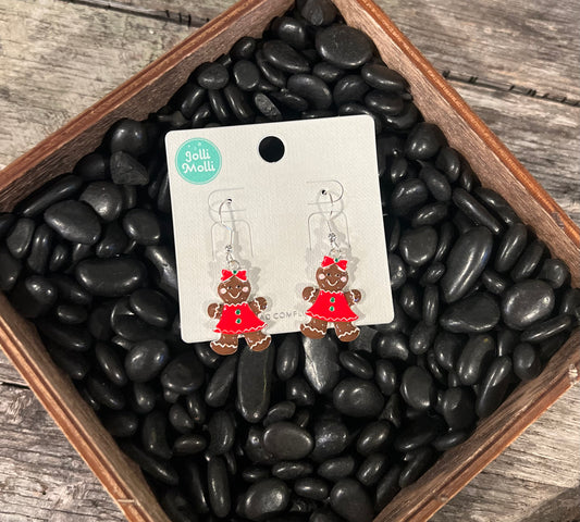 Gingerbread Girl Earrings