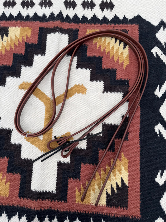 Brown Leather Split Reins DFT