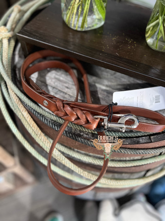 Brown Leather Dog Leash