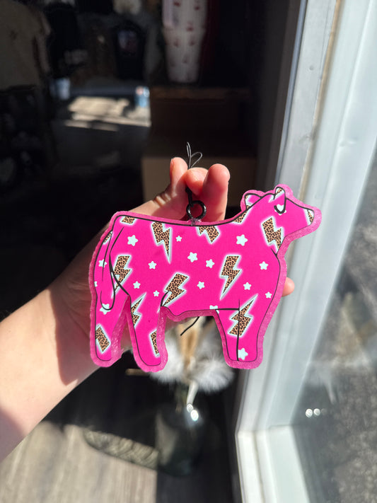 Pinky Pie Cow Nude Cowboy Freshie