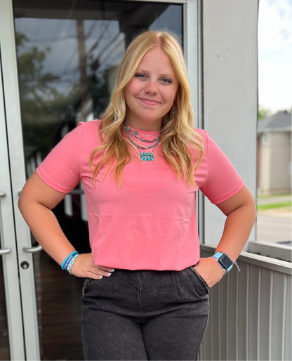 The Basic Coral Top