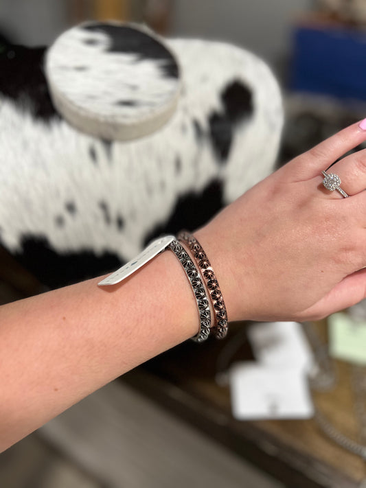 Concho Cuff Faux Bracelet
