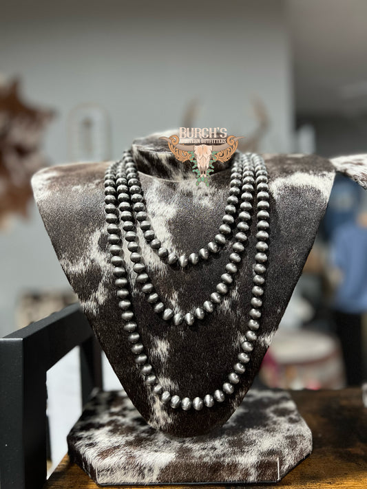 Multi Layer Faux Pearl Necklace on String