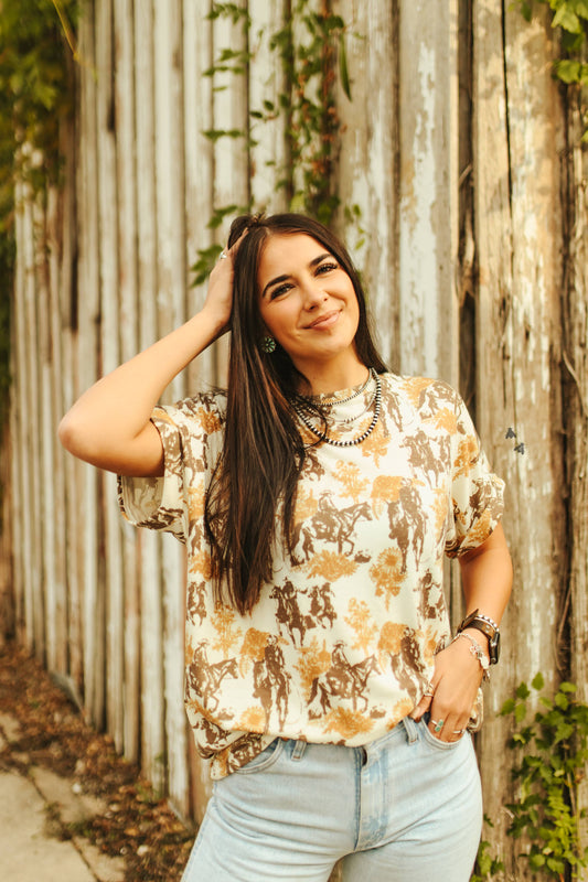 Howdy Floral Top