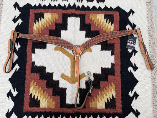 Studded Basketweave Breast Collar