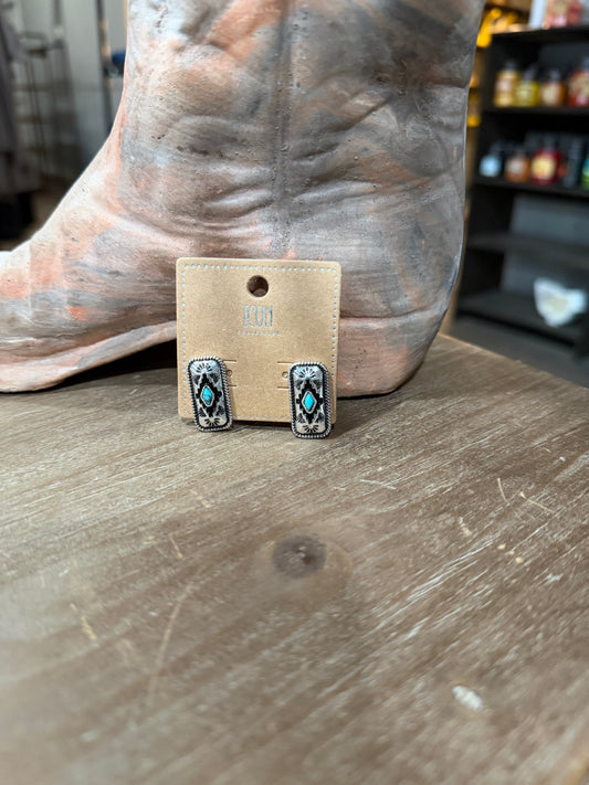 Aztec Stud Earrings