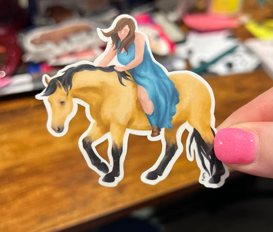 Buckskin Horse Sticker