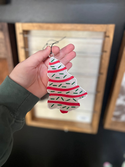 Christmas Tree Cake Freshie- Peppermint