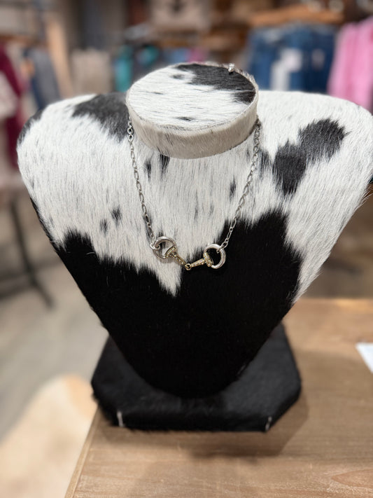 Horsebit Necklace and Earring Set