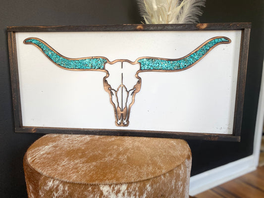 Large Turquoise Sign