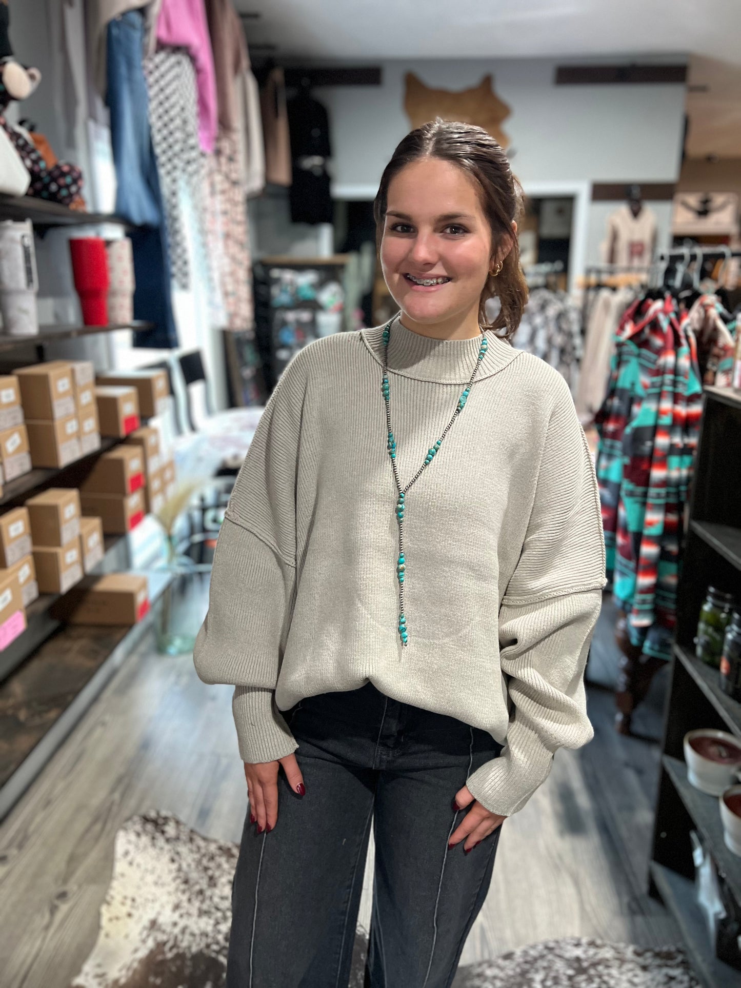 Mocha Oversized Sweater