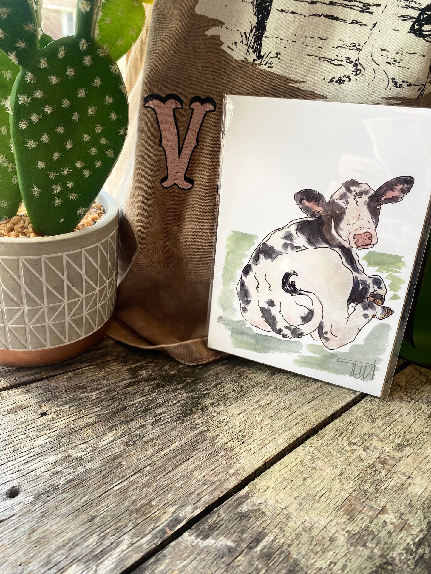 Holstein Calf Card