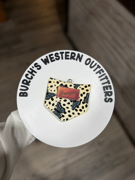 Wrangler Butterfly Freshie Scent: Blueberry