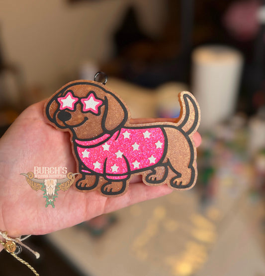 Pink Star Dog Freshie