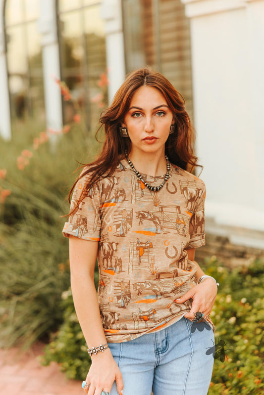 Sunset Ranch Tee