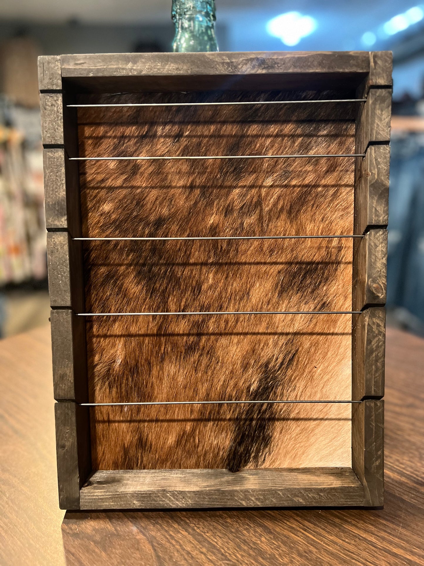 Brindle Cowhide Pendant Holder