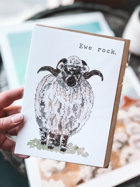 Ewe Rock Card