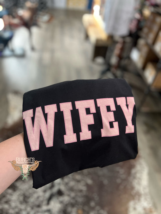 Wifey Black Tee