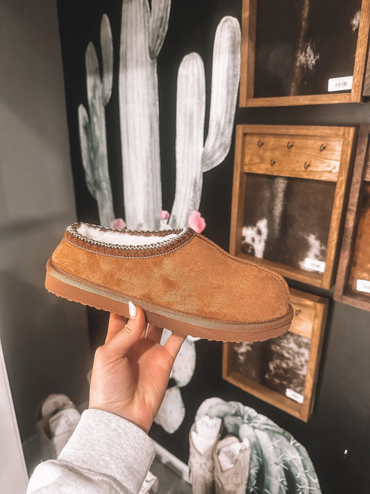 Teddy Sherpa Slippers *Tan