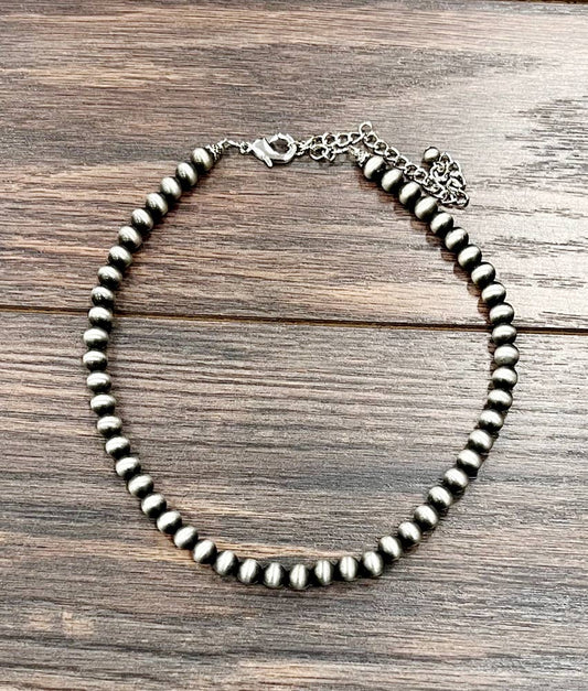 16" 8mm Faux Pearl Necklace