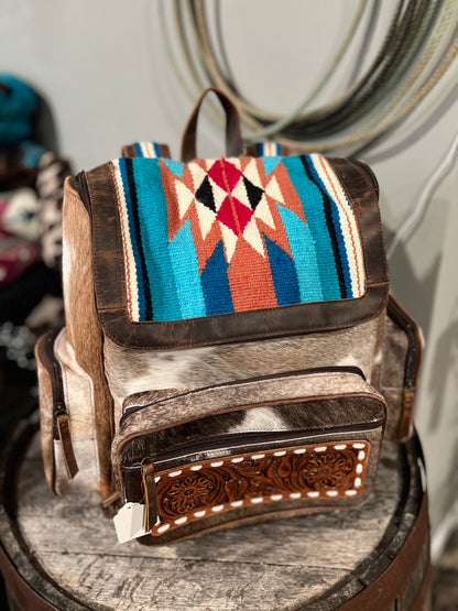 Saddleblanket Cowhide Backpack