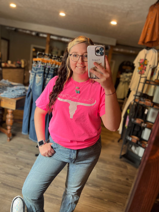 BWO Logo Neon Pink Tee