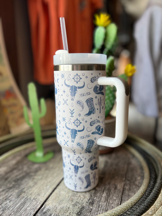 Blue Steer Tumbler