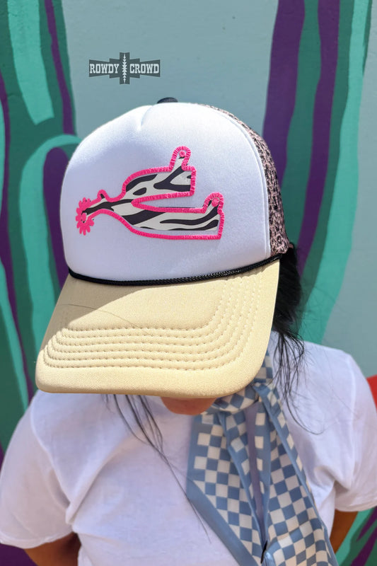 Pink Zebra Spur Me Cap