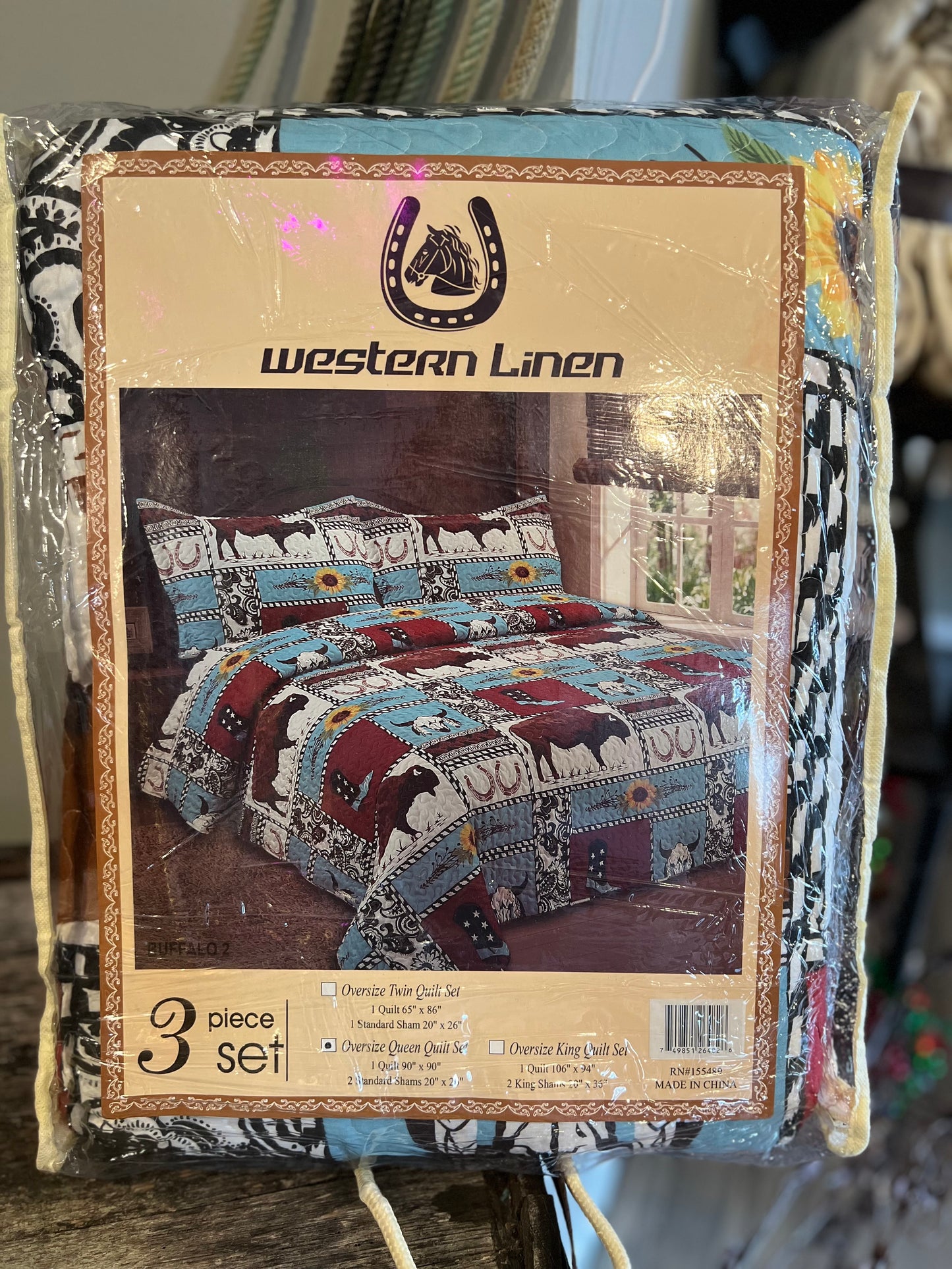 Navajo Buffalo Quilt Set