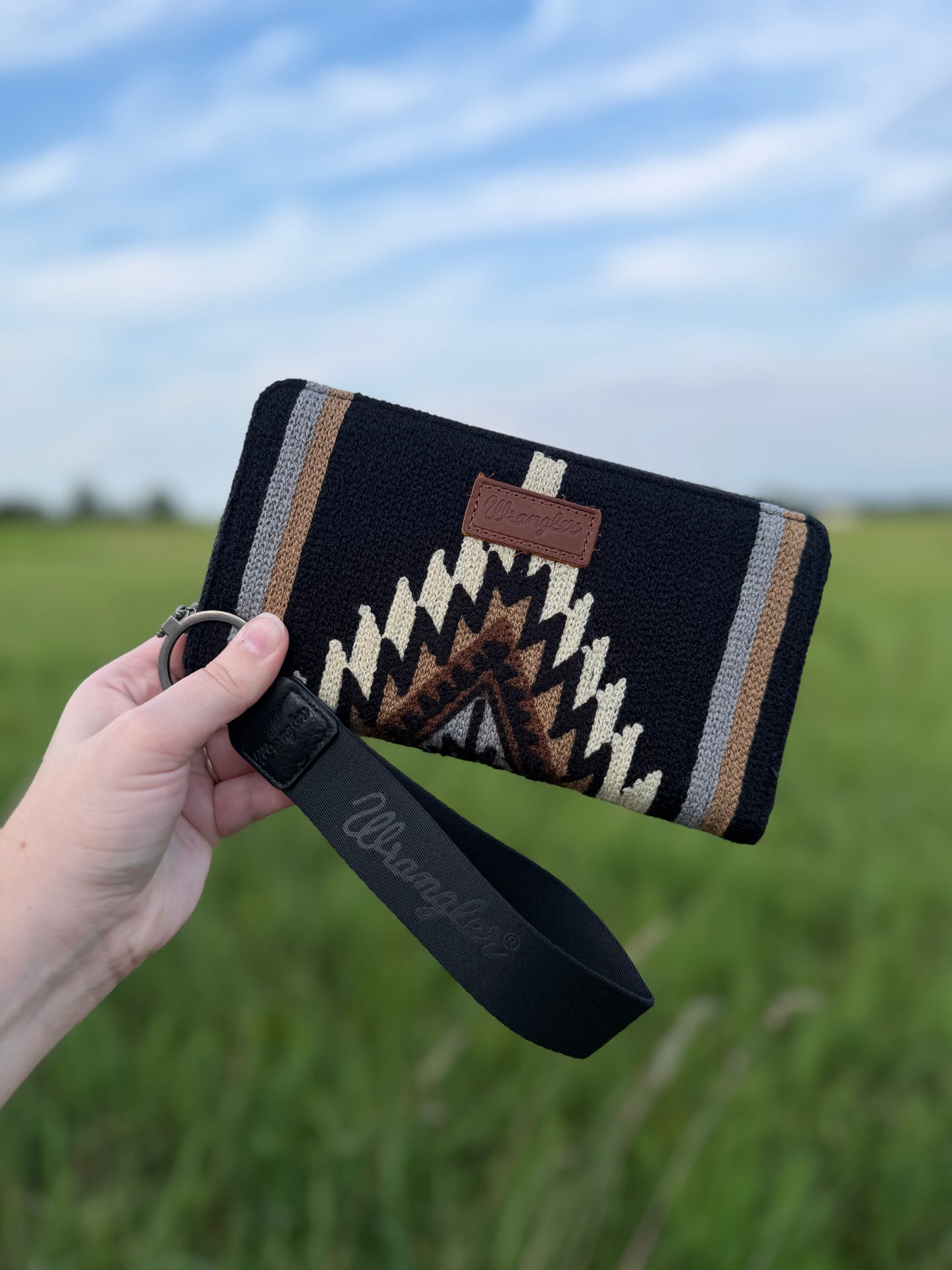 Wrangler Southwestern Knitted Wallet - Black