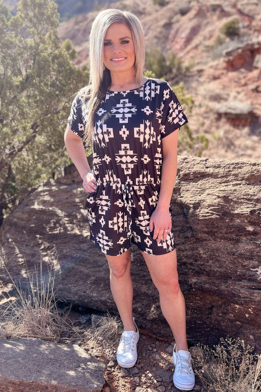 Buttery Soft Aztec Romper