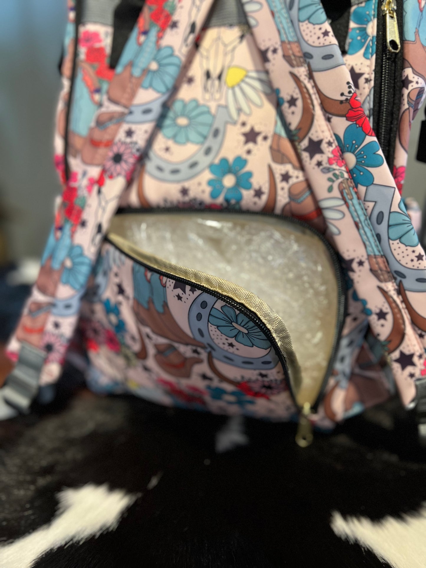 Cheetah Cactus Diaper Bag