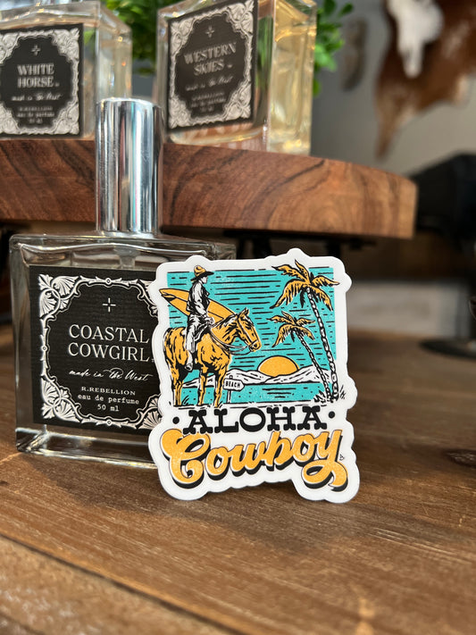 Aloha Cowboy Sticker