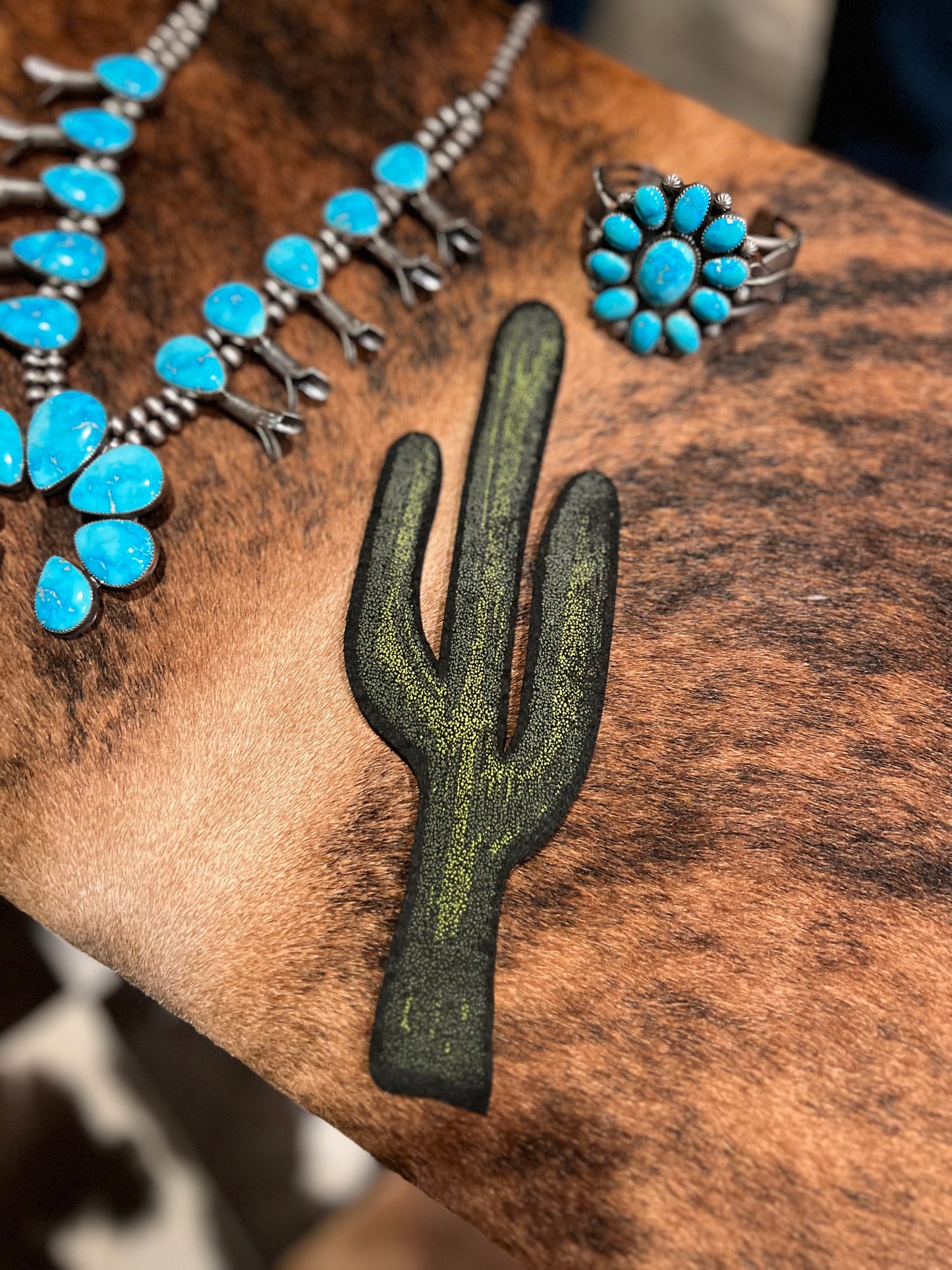 Large Cactus Iron On Patch