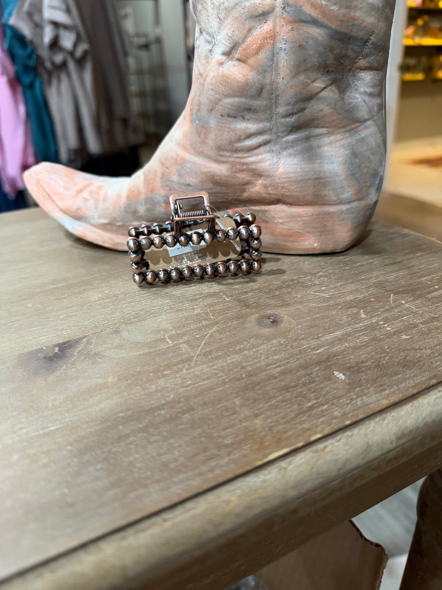 Western Beaded Hair Clip