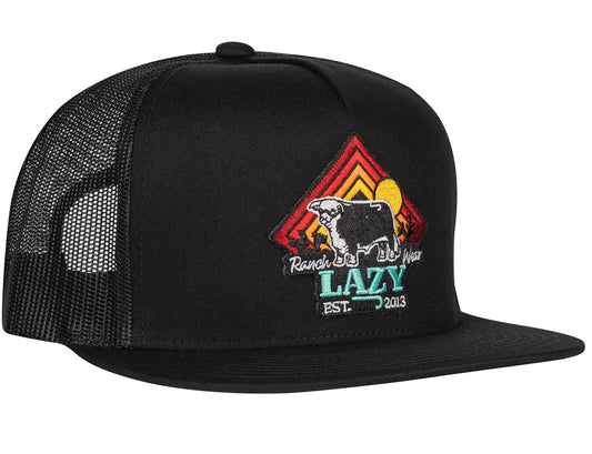 Lazy J Ranch SnapBack Black Sunrise