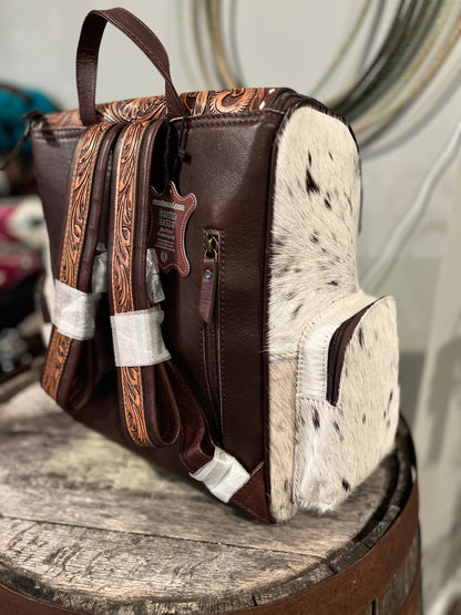 Diamond Cowhide Backpack