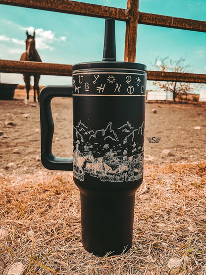 Dusk Cattle Drive Tumbler Set