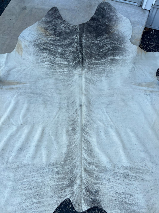 Gray Brindle Cowhide Rug