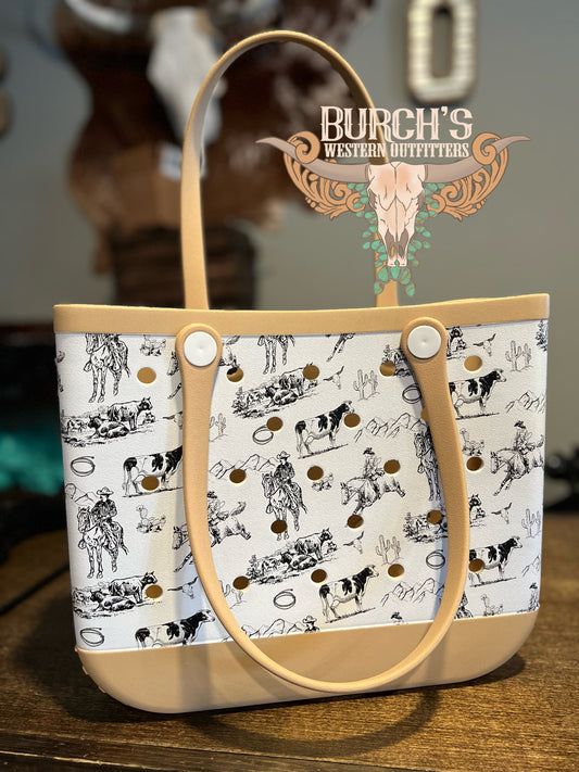 Western Scene Lake/Beach Bag