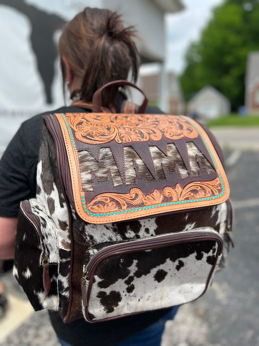 2 Mama Cowhide Backpack