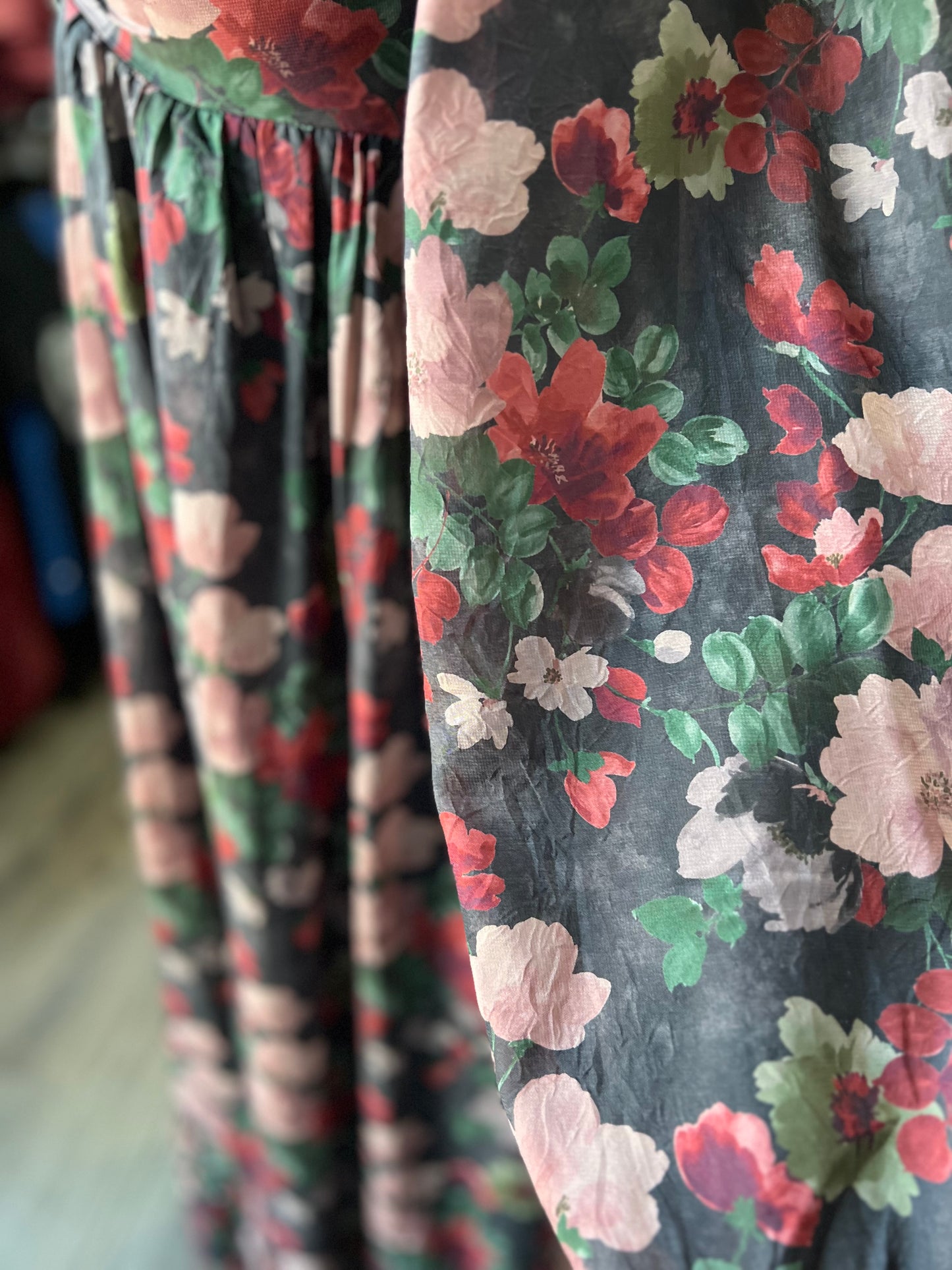 Evergreen Maxi Smocked Dress