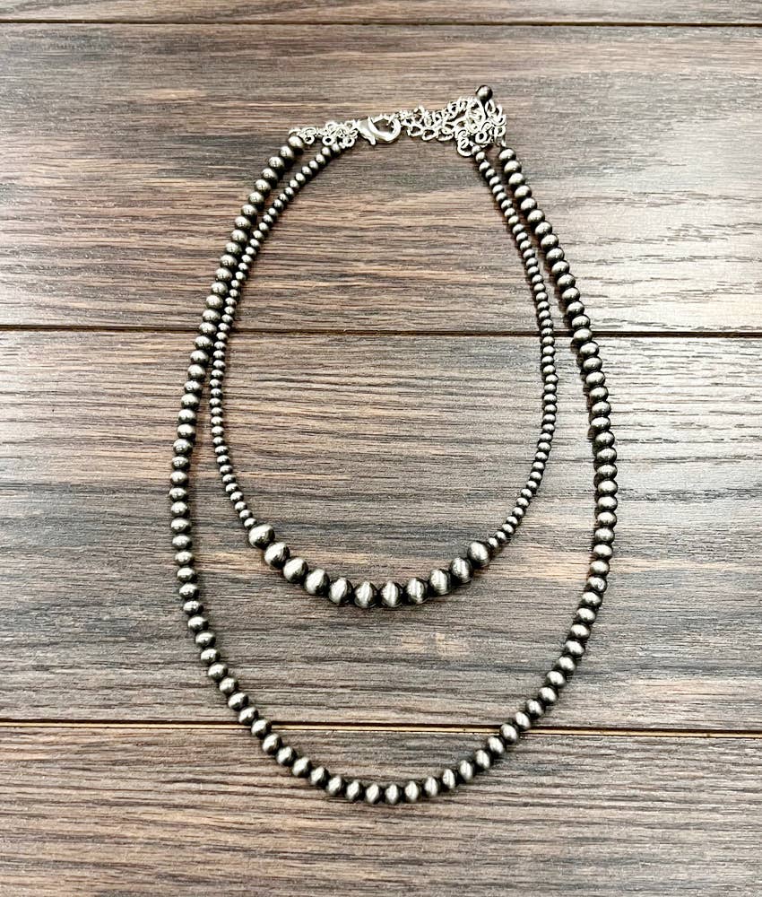 Blue Horizon Faux Pearl Necklace