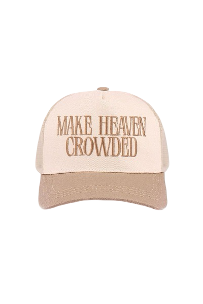 Make Heaven Crowded Hat *Ash Mocha