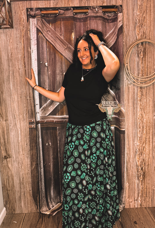 Turquoise Collector Skirt